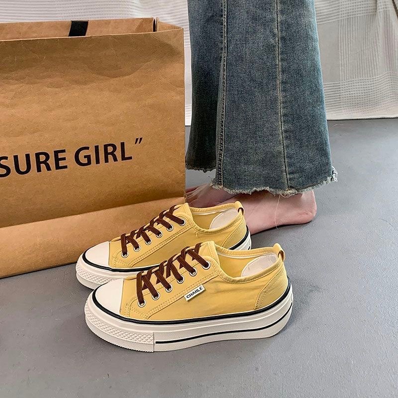 2026 nuevos zapatos de lona coreanos zapatos deportivos casuales zapatos de mujer al por mayor transpirables