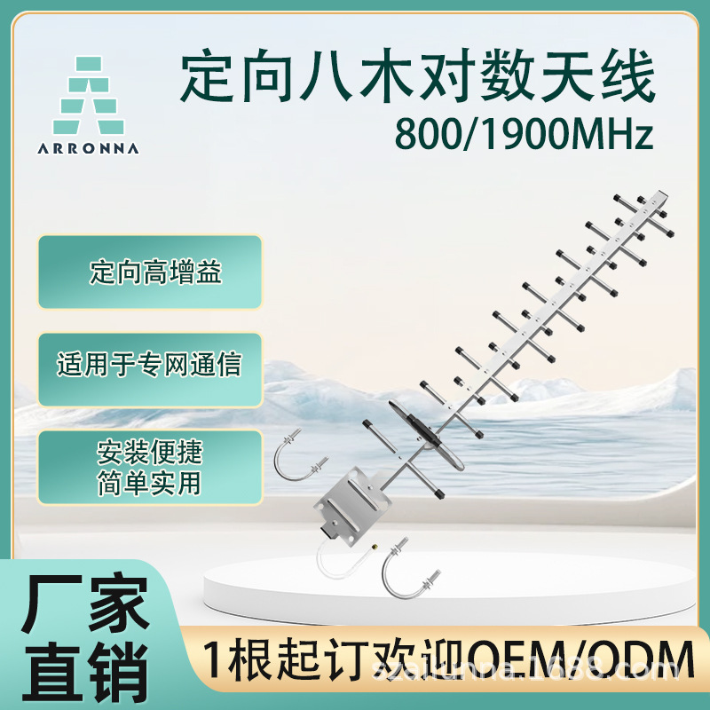GSM/CDMA定向八木天线806-960/1850-1990MHZ增益13DBI室外16单元