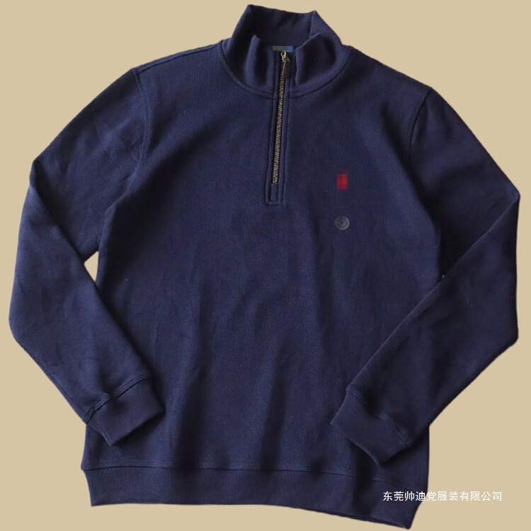 Cross-Border Supply of Seven-Color Ralph Lauren Half-Zip High-Neck Long-Sleeve Knit Sweatshirt for Men and Women