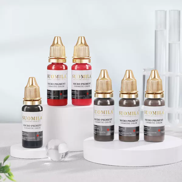 15ml Cross-border Exclusive for Semilla German Raw Material Semi-permanent Embroidery Color Fog Eyebrow Eye Line Floating Lip Eyebrow Color Milk