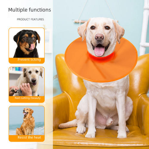 Summer Pet Supplies Dog Elizabethan Collar Waterproof Anti-rotating Collar for Large Dogs Protection Collar Anti-saliva Anti-biting Collar