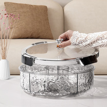 小熊轻奢密封坚果零食收纳盒客厅干果盘家用新款水果盘过年糖果盒