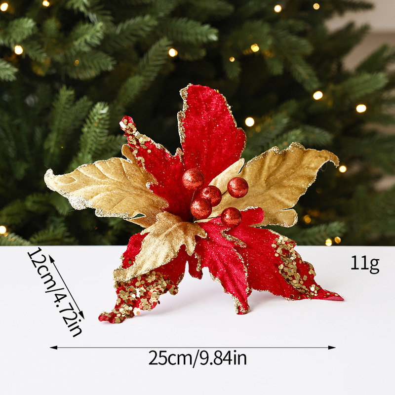 造花クリスマス装飾 diy 花輪籐装飾花クリスマスツリー装飾フラワーアレンジメント装飾品|undefined