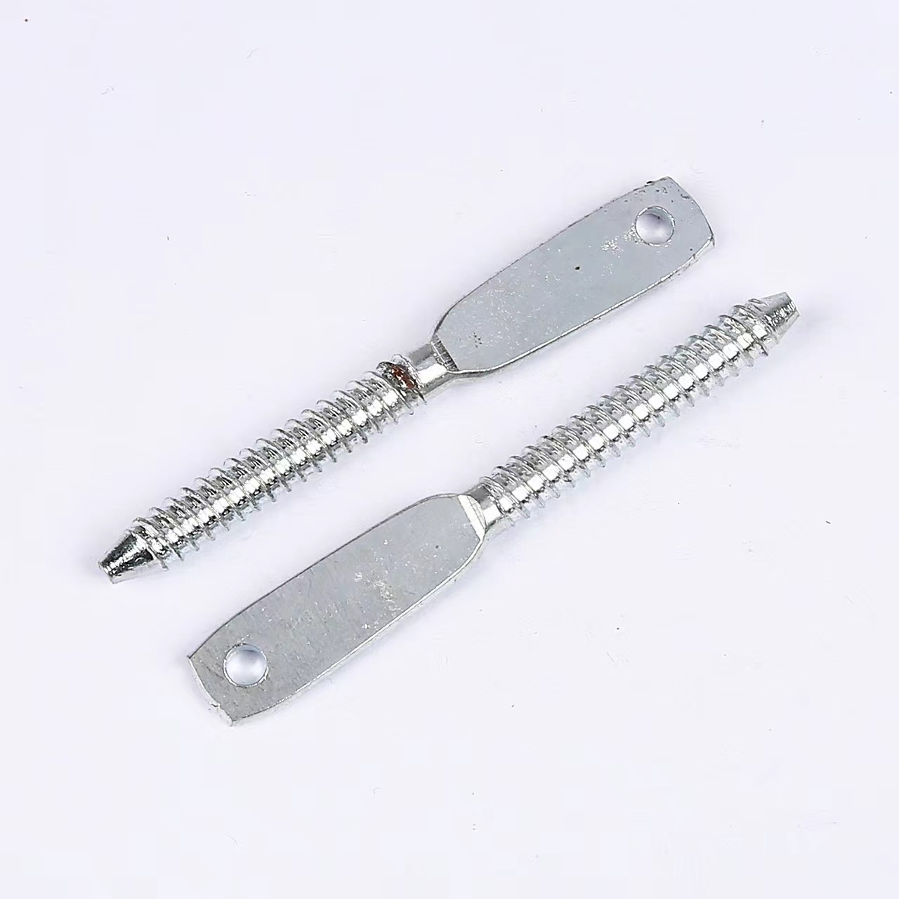 直销碳钢压扁扁头带孔螺丝手拧螺栓冲压件螺栓