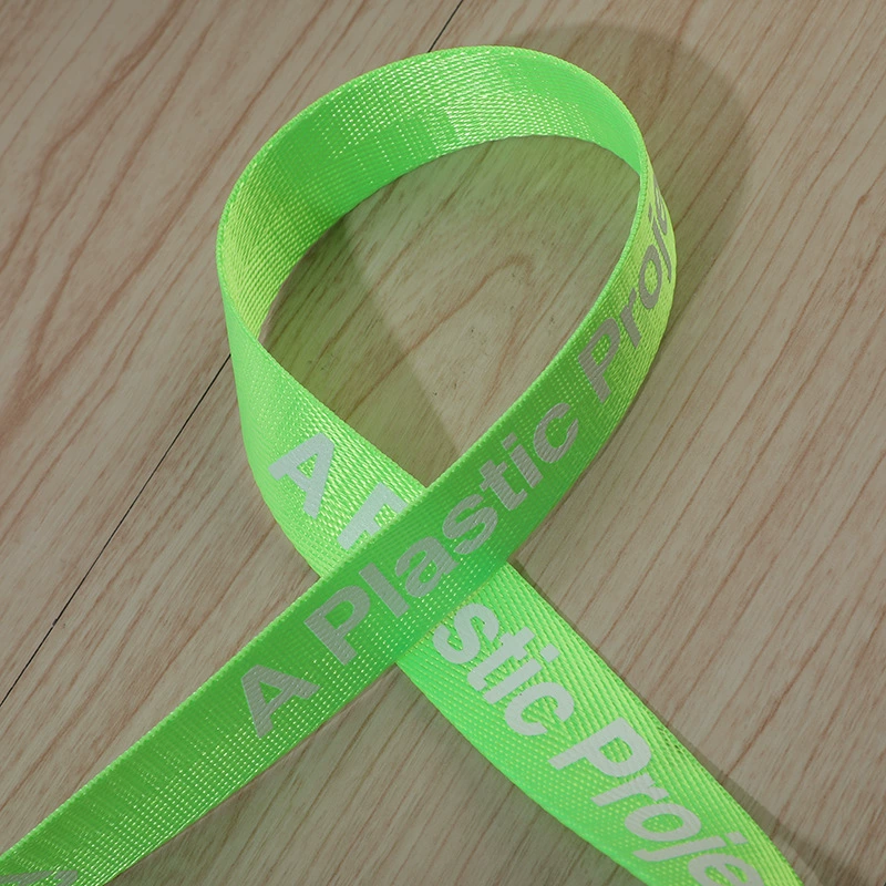 Fluorescence nylon tape, 4cm, increased thickness, polyester, wholesale