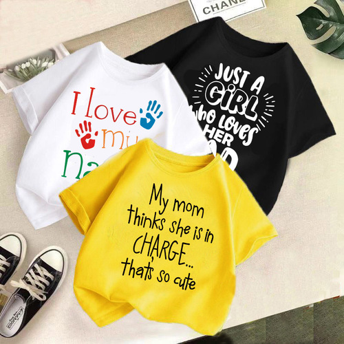 Children's Short Sleeve Summer  New Boys' T-Shirt Baby Half Sleeve Girls' Short Sleeve Korean Style Top Cross-border Children's Clothing