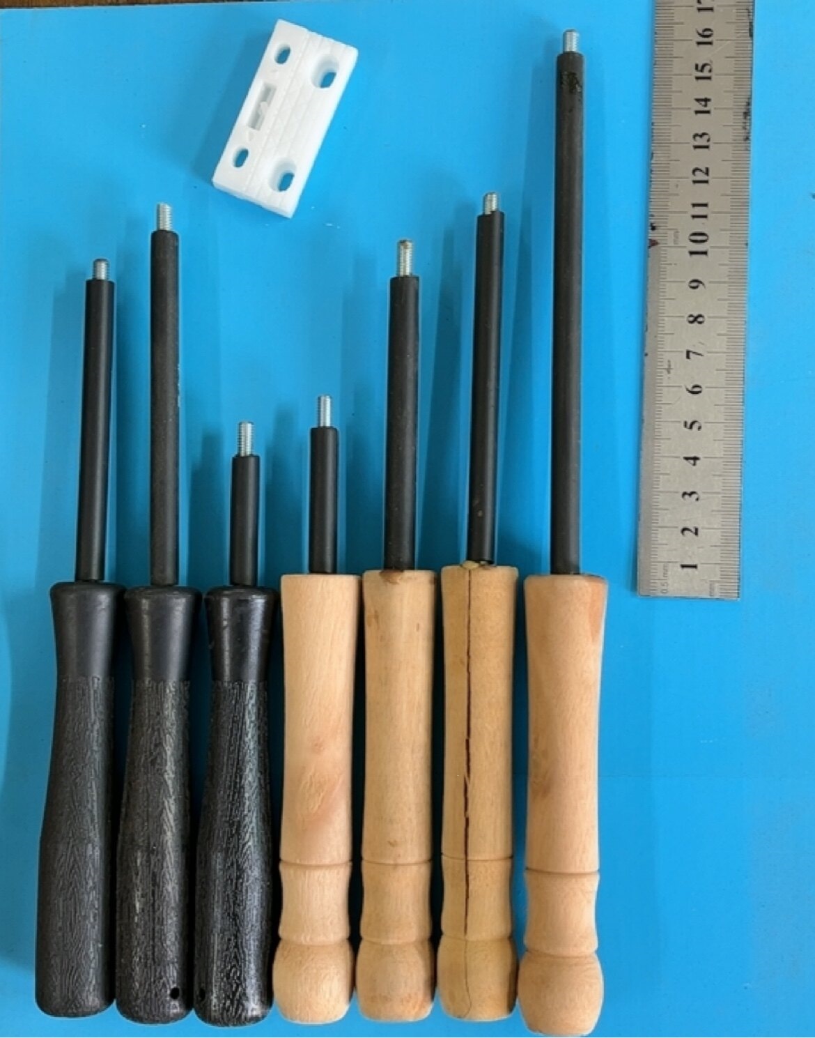 钩针手柄穿绕拉磁环电感线圈塑胶钩子勾针工具卷线棒勾棒