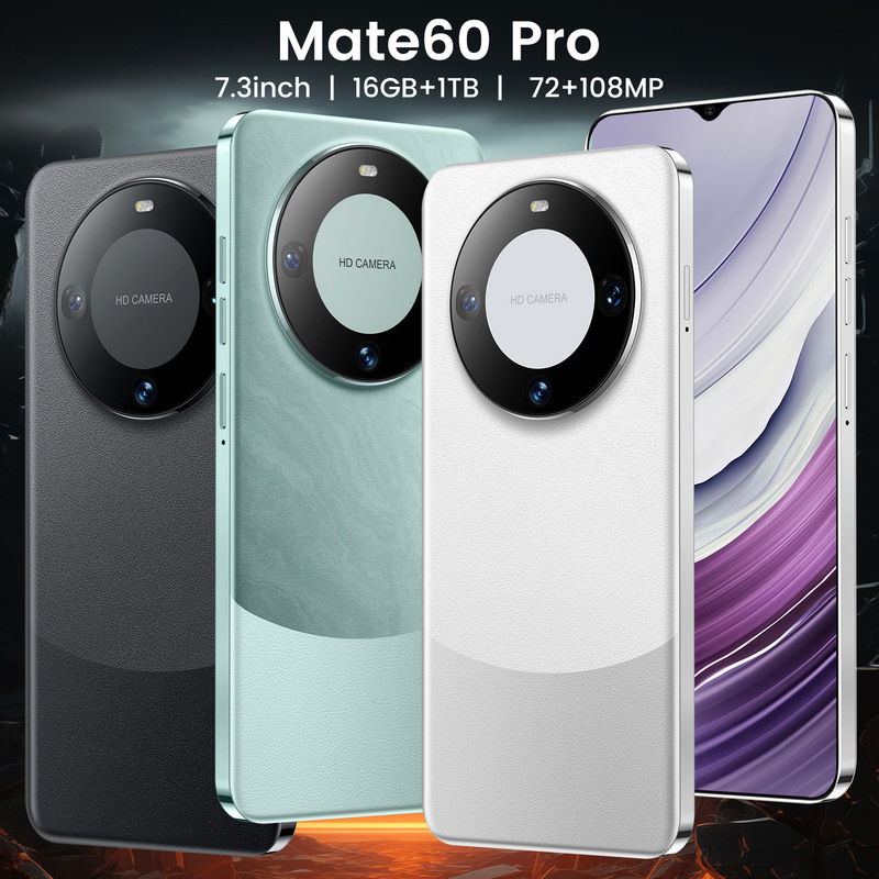 Mate60Pro Cross-Border E-Commerce 7.3inch Android Smartphone 2+16g Hd Screen Dual Sim Dual Standby in Stock