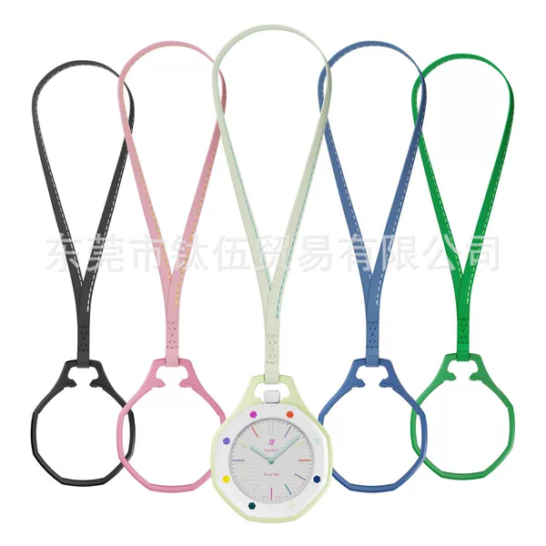 Suitable for the Royal Oak & Swatch Collaboration Pocket Watch + Calf Leather Lanyard with Octagonal Bezel