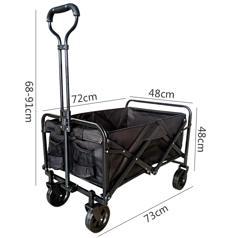 Changha carro de compras portátil hogar al aire libre camping plegable Carro de camping coche 5 pulgadas rueda carro del hogar