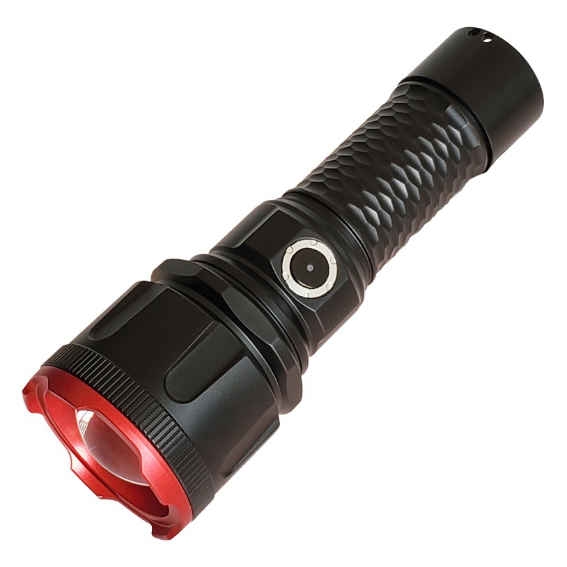 Nueva transfronteriza linterna láser blanco luz fuerte carga centrándose Columna de Luz tiro largo al aire libre P160 linterna equipo de iluminación image 1