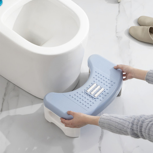 Bathroom toilet stool, children's toilet toilet stool, plastic thickened massage non-slip mat footstool, step stool