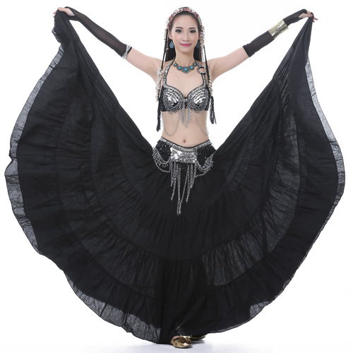 Dancer 16m tribal skirt tribal dance skirt belly dance swing skirt belly dance linen dance skirt