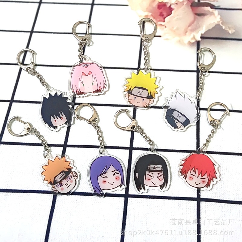 Anime Q Naruto Sasuke Naruto Kakashi Acrylic Keychain Schoolbag Pendant Anime Surrounding Anime Q Naruto Sasuke Naruto Kakashi Acrylic Keychain Schoolbag Pendant Anime Surrounding