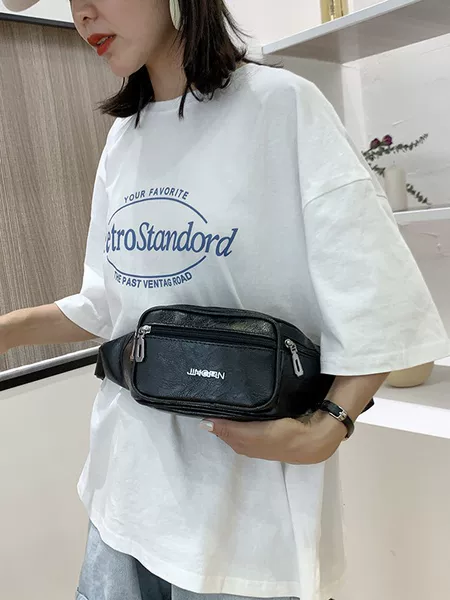 Cross-Border Large-Capacity Waist Bag for Men, New Multi-Compartment Backpack for Women, Business Wallet, Casual Mobile Phone Bag, Cross-Body Chest Bag
