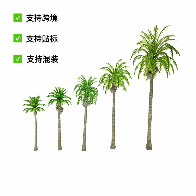 Миниатюрная искусственная кокосовая пальма для ландшафтного дизайна, декоративное дерево для DIY-сцен, микроландшафта, модель для песочницы