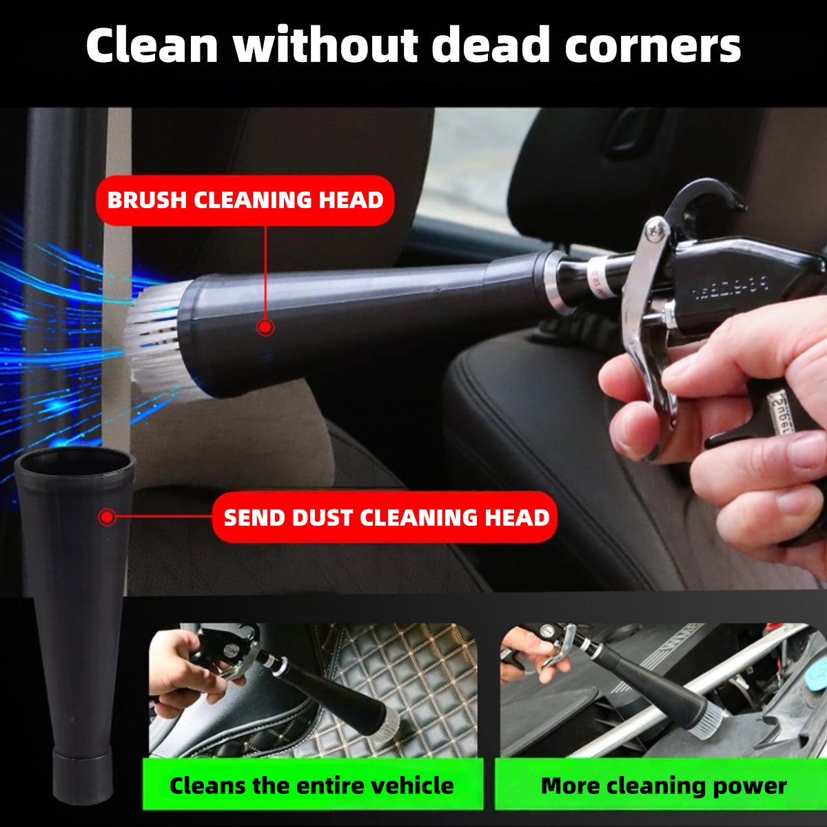 Tornado Air Blow Dust Gun Car Interior Air Vent Cleaning Tool