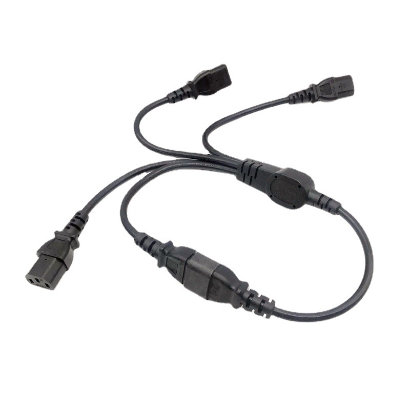 PDU服务器公母对接电源延长线一分四三芯C14-C13计算机设备电源线