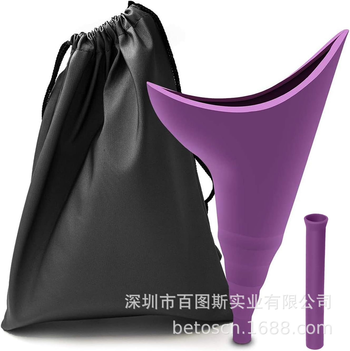 Amazon's best-selling female silicone urinals, private care urinals, emergency standing urinals and urinals Specification drawing