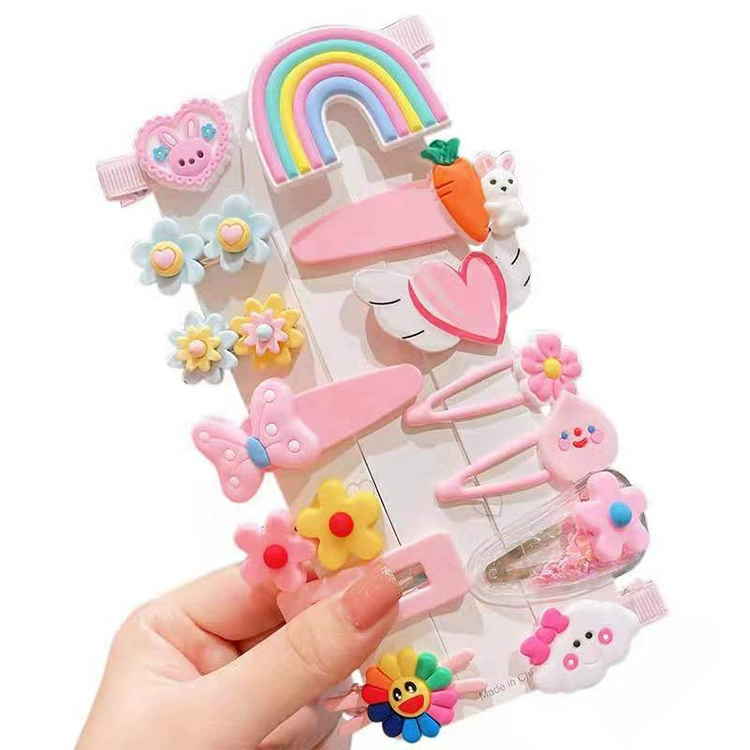 Cartoon children's hair accessory, hairpins, card holder, set, bangs, jewelry, Korean style