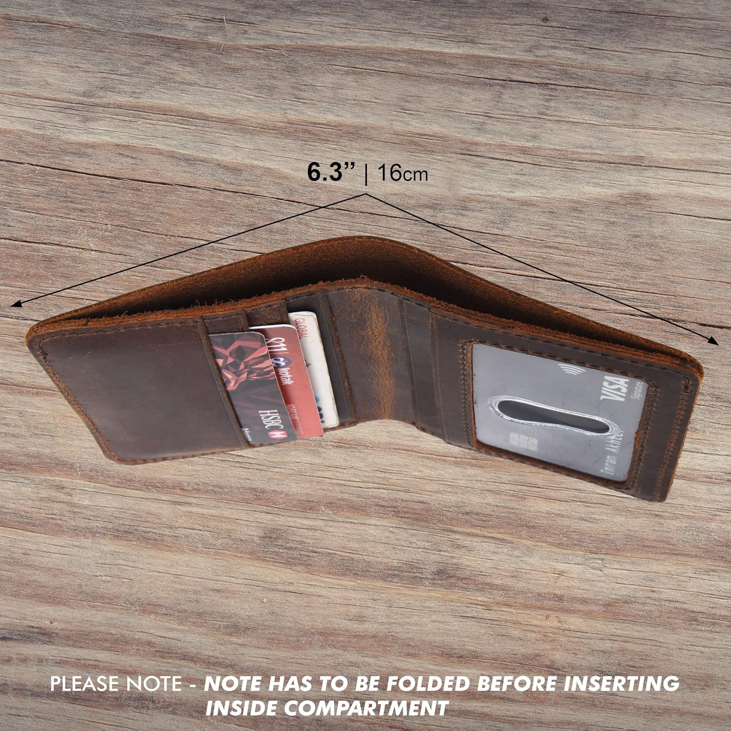 Amazon retro caballo loco cartera de cuero para hombres multi-tarjeta anti-magnetizado cartera de cuero super delgada doble cartera de negocios