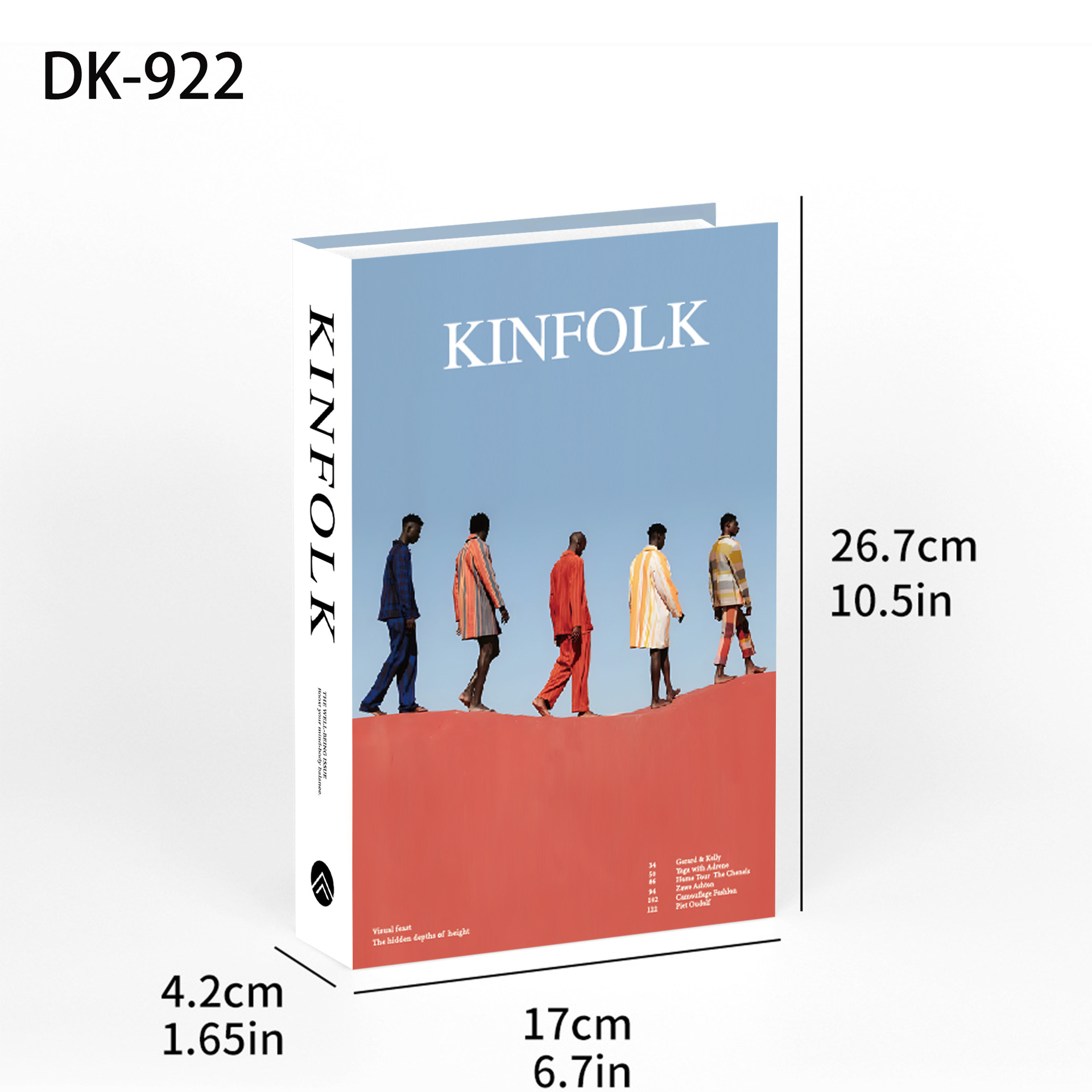 Libros falsos plegables estilo nórdico/INS, props de fotografía, decoración suave, muestra de fábrica