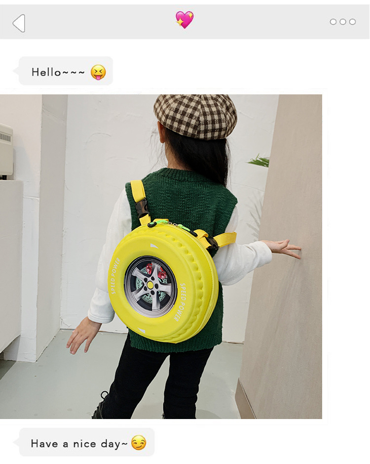 2022 Spring New stylish and high-quality tire bag, Korean style simple and fashionable casual handbag, crossbody children's schoolbag undefined