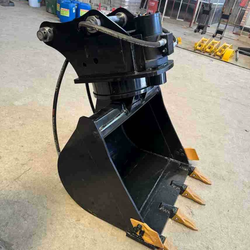 Вращающийся на 360 градусов ковш для экскаваторов Yanmar, Kubota, Komatsu и Caterpillar, многофункциональный и подходящий для любых типов местности.