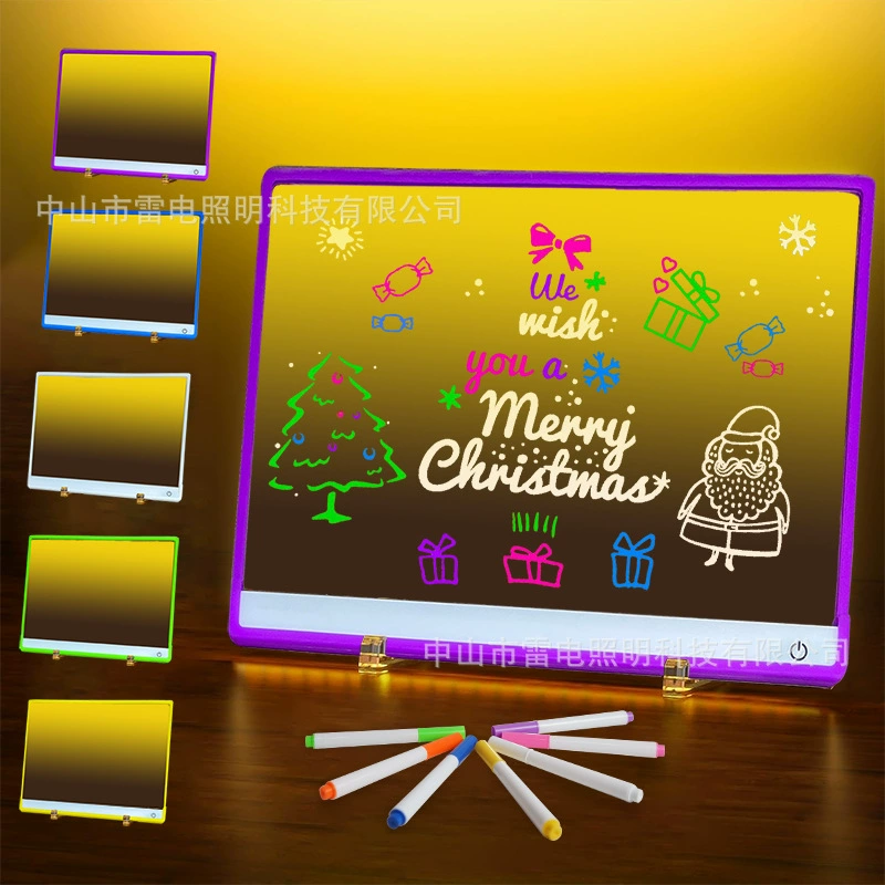 Акриловая настольная лампа с надписью erasable handwriting светящаяся доска сообщение diy перезаряжаемый LED ночник
