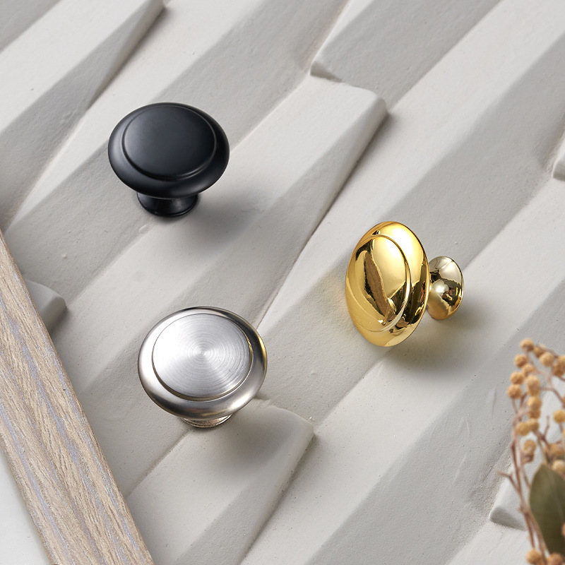 906 Mushroom Stainless Steel Single Hole Pull Handle Metal Round Small Drawer Cabinet Door Kitchen Handle