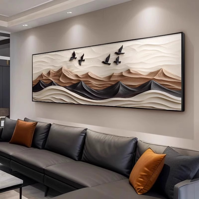 La espalda de la decoración de la sala de estar de estilo antiguo sofá de fondo mural estereoscópico abstracto cuelga la cabeza de la cama nuevo estilo image 5
