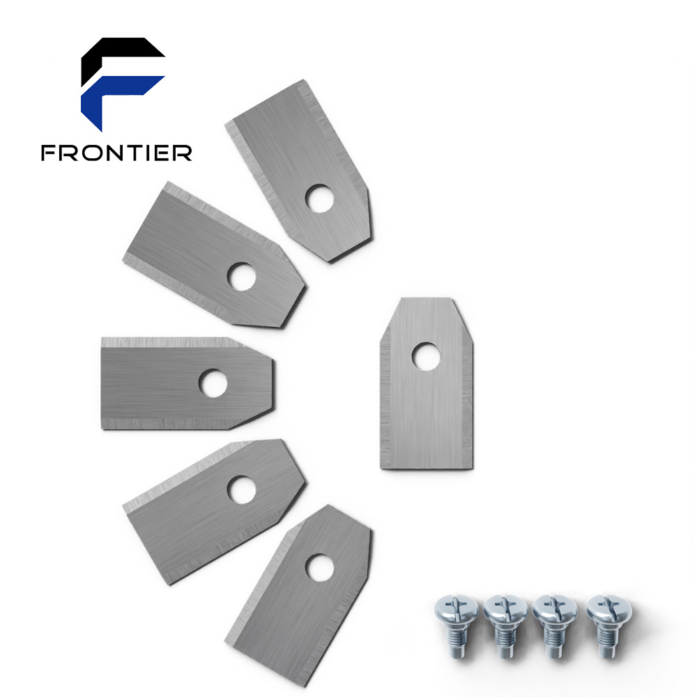 割草机刀片 金色不锈钢折弯刀片适用于富世华割草机刀片