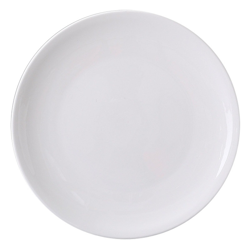 Platos poco profundos Platos redondos de comida occidental Platos de carne Hotel Restaurante comercial Platos de cerámica Platos de hueso Platos de procesamiento de vajillas Logotipo