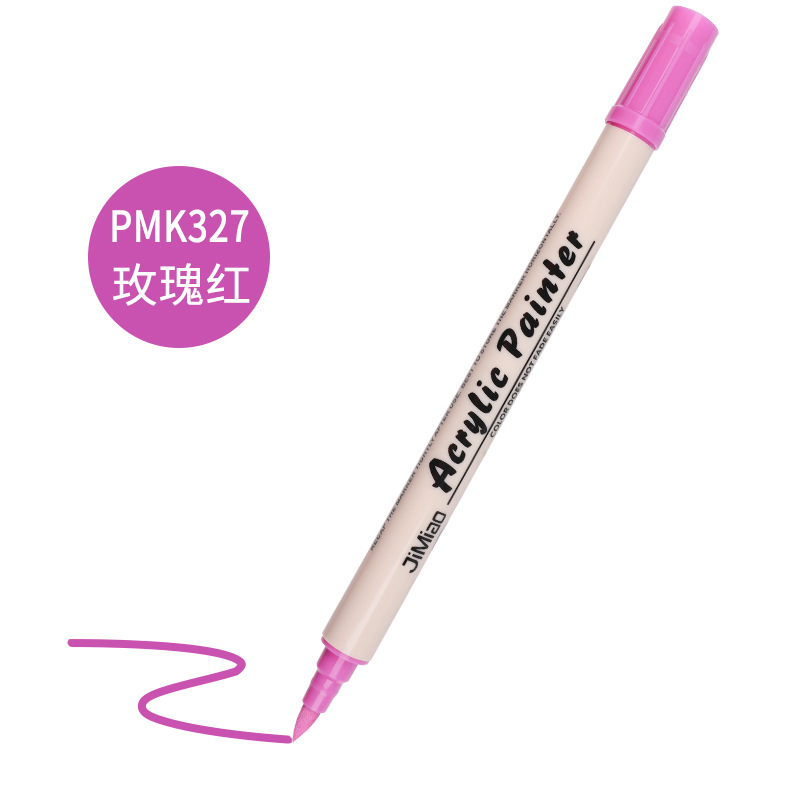 Marcador de acrílico nuevo núcleo de algodón pluma de doble cabeza 36 color marcador único al aire libre pintura acrílica acuarela pluma