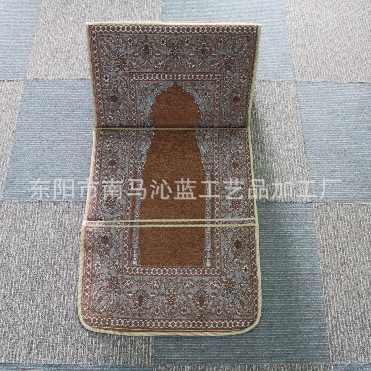 55*113 Muslim Worship Blanket Islamic Worship Blanket Middle East Prayer Mat Embossed Printing Folding Worship Blanket