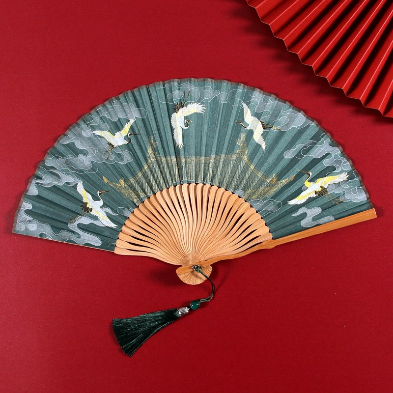 雅扇堂 Классический круглый веер, ручной Hanfu, чонсам, Китайский стиль