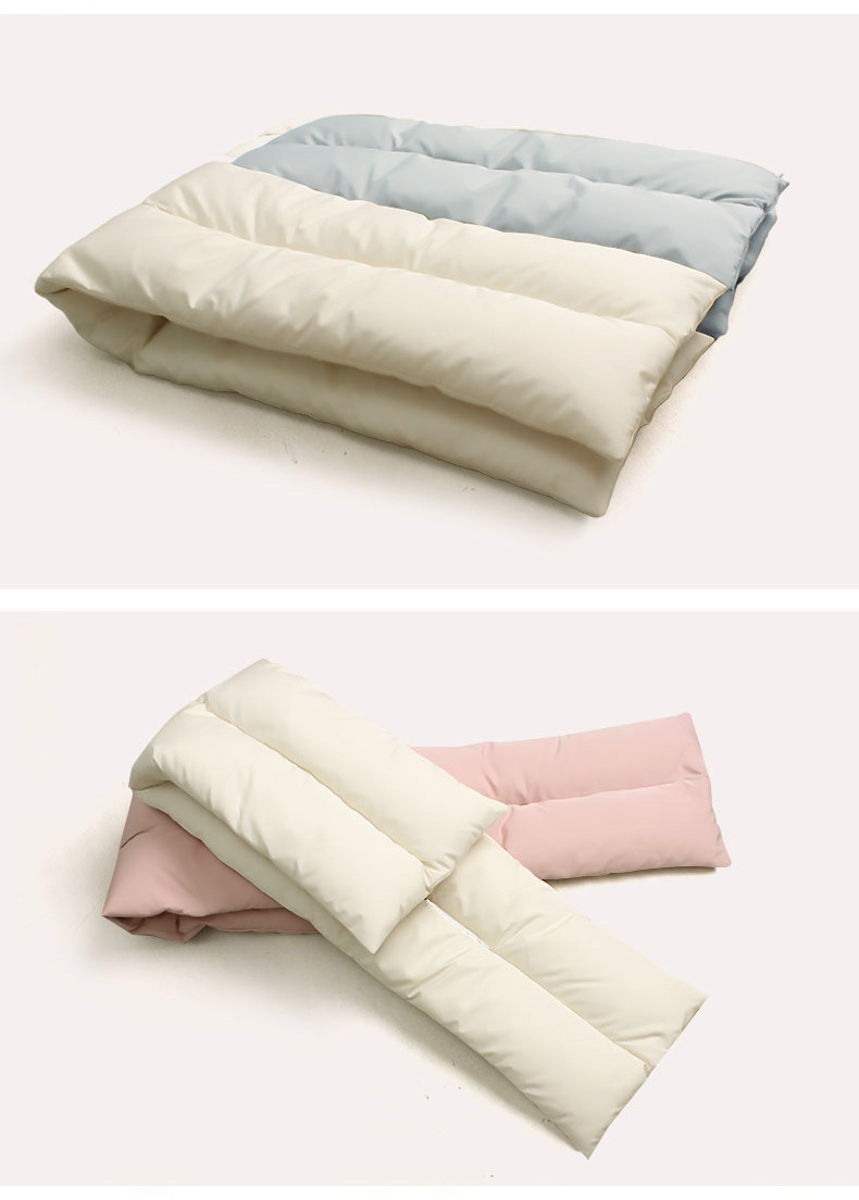 Uomo e donna in tinta unita in stile minimalista, colletto in piumino d'anatra bianco invernale, calda versione coreana crossover_voghion.com