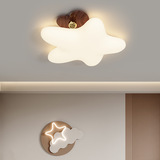 Кремовый потолочный светильник для детской комнаты подходит для мужчин и женщин, комнатный светильник, защита глаз, комфортный световой спектр