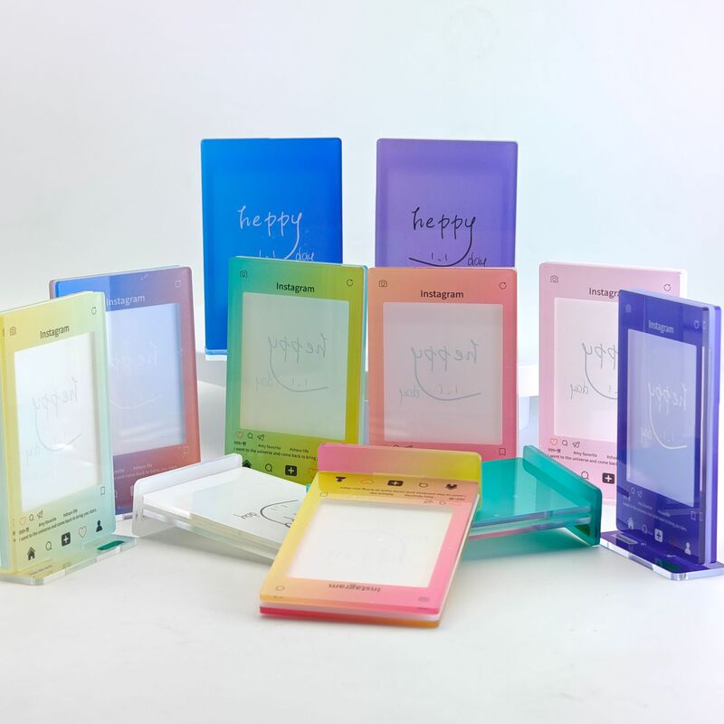 Acrylic Ins Style Photo Frame Creative Small Card Dialeido Display Desktop Thickened Rocking Ornaments Decoration