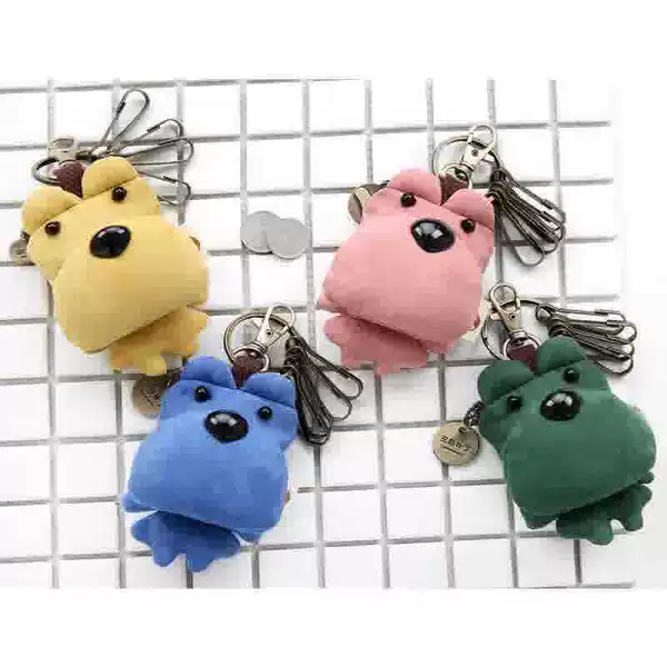 Three-color patch new chic bear key case keychain coin purse cartoon cute coin purse coin bag