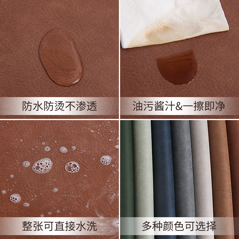 Spot mantel de cuero de pvc impermeable de doble capa patrón de cuero cuadrado mantel occidental mantel aislante de hotel mantel de mesa hogar
