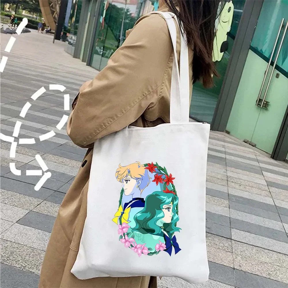 Sailor Moon 美少女战士印花帆布全球外贸学生休闲户外手提购物袋