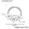 T006-steel color nose ring