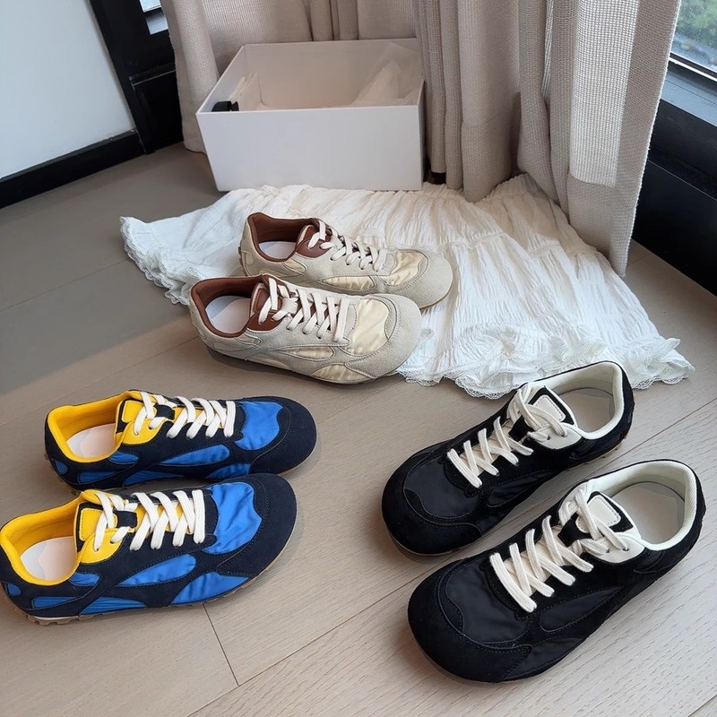 Liu Wen's Same Style Bv Dexun Forrest Gump Shoes for Women, New Versatile Retro Contrasting Color Ugly Cute Big Toe Breathable Sports Casual Shoes Liu Wen's Same Style Bv Dexun Forrest Gump Shoes for Women, New Versatile Retro Contrasting Color Ugly Cute Big Toe Breathable Sports Casual Shoes