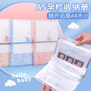 Prenatal Check-Up Information Storage Book A5 Pregnant Women's Pregnancy Check-Up Report Physical Examination Form File Bag Wholesale Folder
