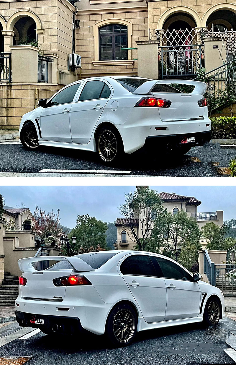Suitable for Mitsubishi Lancer EVO rear spoiler modification, original Evolution high spoiler for track performance