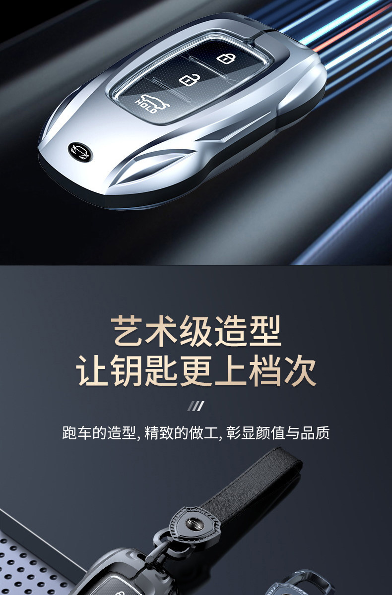 Cross-Border Applicable Beijing Hyundai Key Cover for Ix35, Mistra, Elantra, Reina, Elantra, Santa Fe, and Other Models