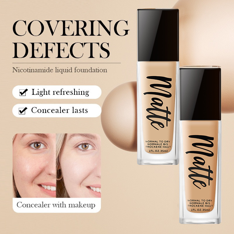 Base de Maquillaje Líquida Hidratante y de Larga Duración para Rostro