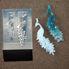 孔雀美甲模具高透美甲饰品专用工具DIY