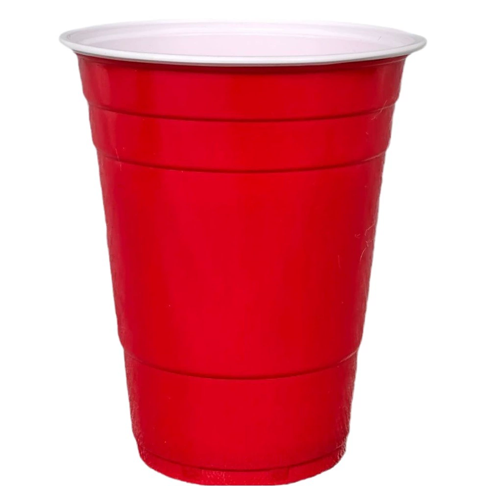 Двухцветная чашка на 16 унций для вечеринки, пива, настольного тенниса, игровая чашка, одноразовая чашка для гавайской вечеринки, популярный трансграничный логотип